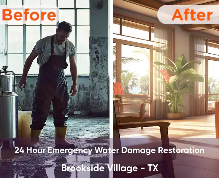 24 Hour Emergency Water Damage Restoration Brookside Village - TX