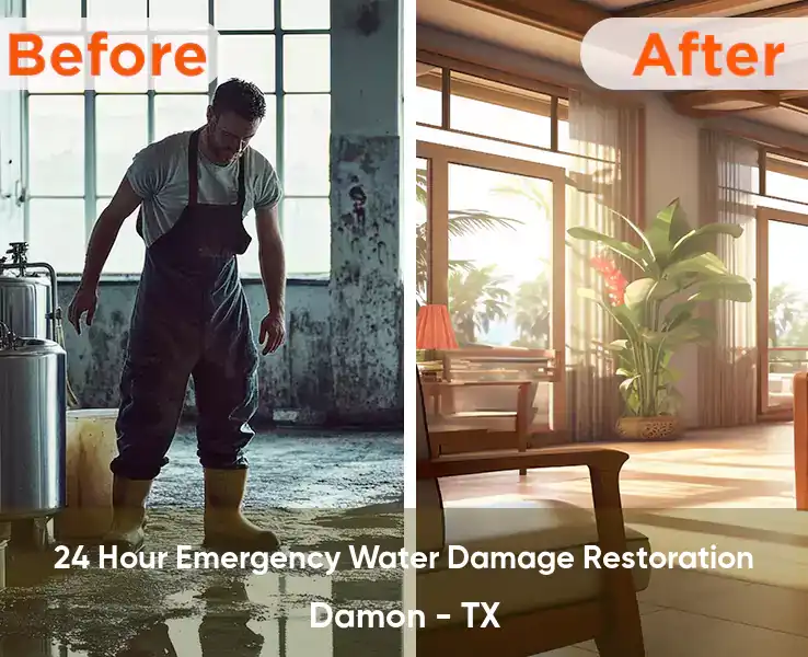  24 Hour Emergency Water Damage Restoration Damon - TX