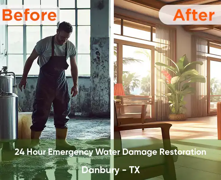  24 Hour Emergency Water Damage Restoration Danbury - TX