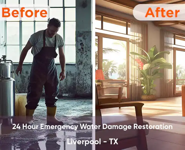  24 Hour Emergency Water Damage Restoration Liverpool - TX
