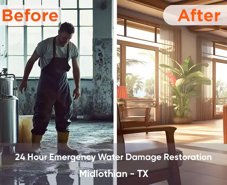  24 Hour Emergency Water Damage Restoration Midlothian - TX