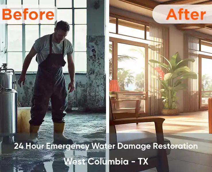 24 Hour Emergency Water Damage Restoration West Columbia - TX