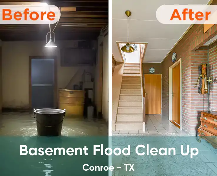  Basement Flood Clean Up Conroe - TX