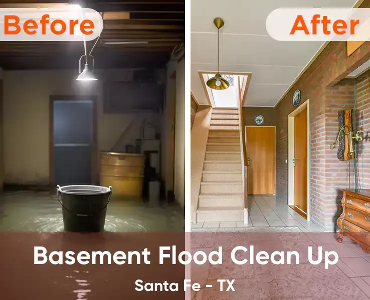  Basement Flood Clean Up Santa Fe - TX