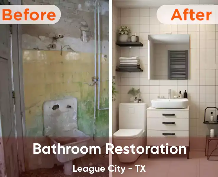 Bathroom Restoration League City - TX