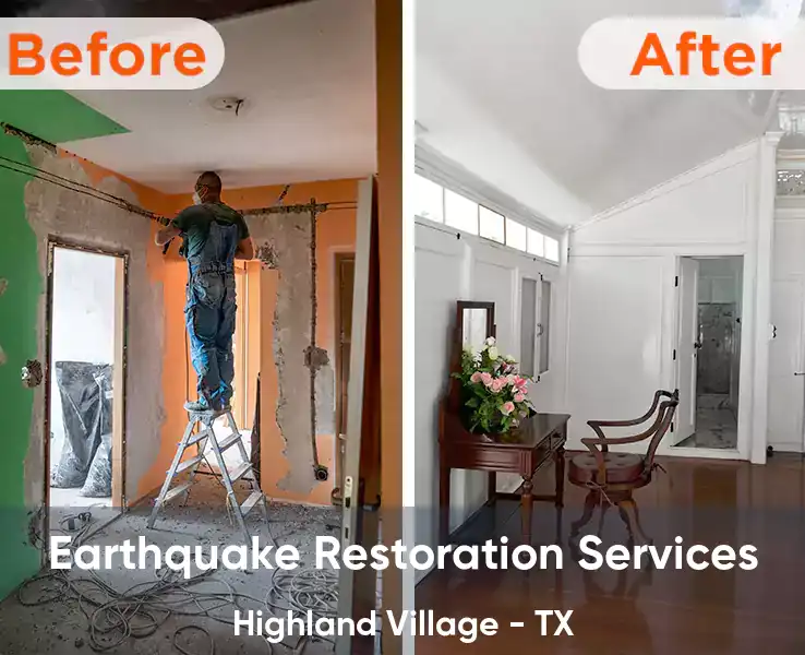  Earthquake Restoration Services Highland Village - TX