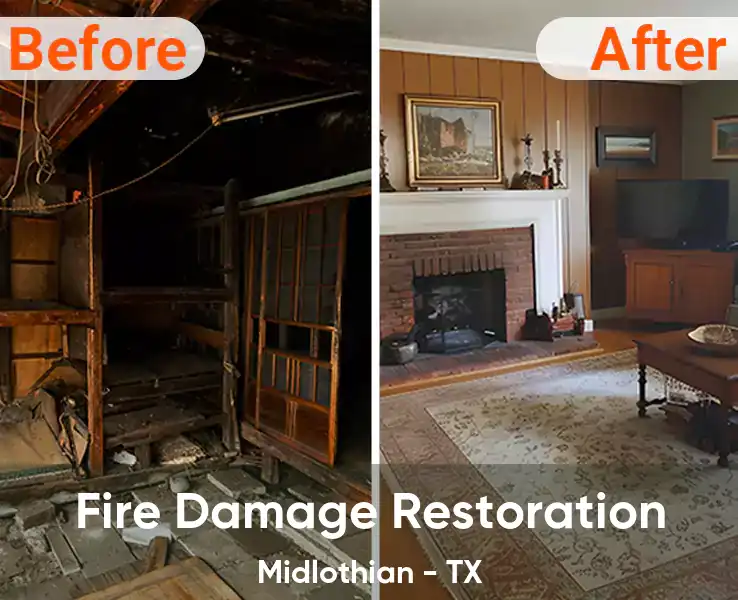  Fire Damage Restoration Midlothian - TX