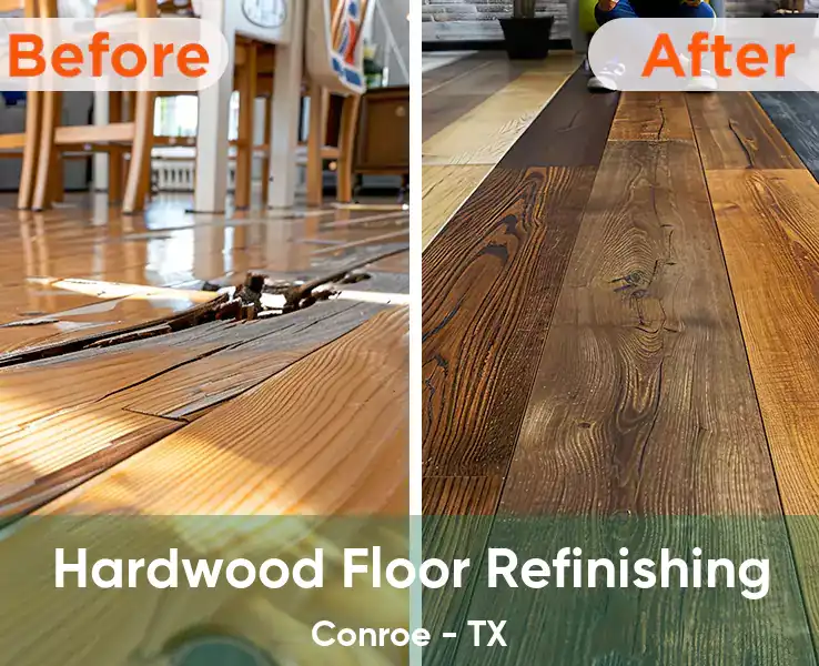  Hardwood Floor Refinishing Conroe - TX