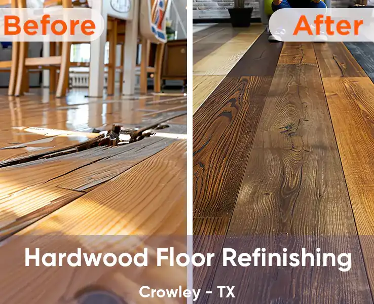  Hardwood Floor Refinishing Crowley - TX