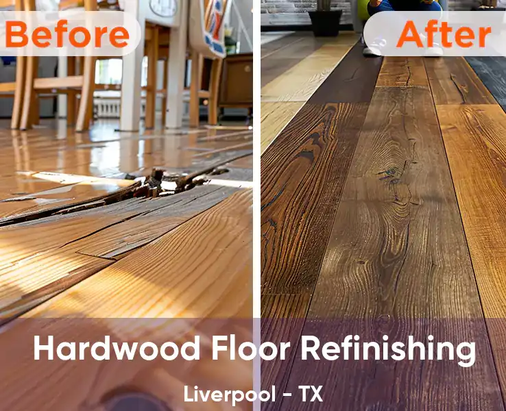  Hardwood Floor Refinishing Liverpool - TX