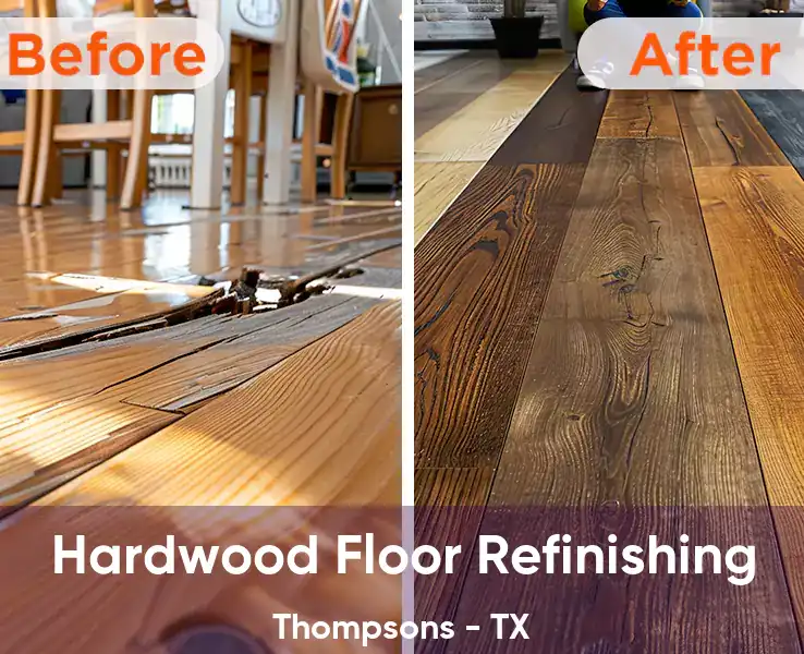  Hardwood Floor Refinishing Thompsons - TX