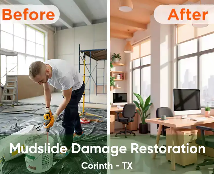  Mudslide Damage Restoration Corinth - TX