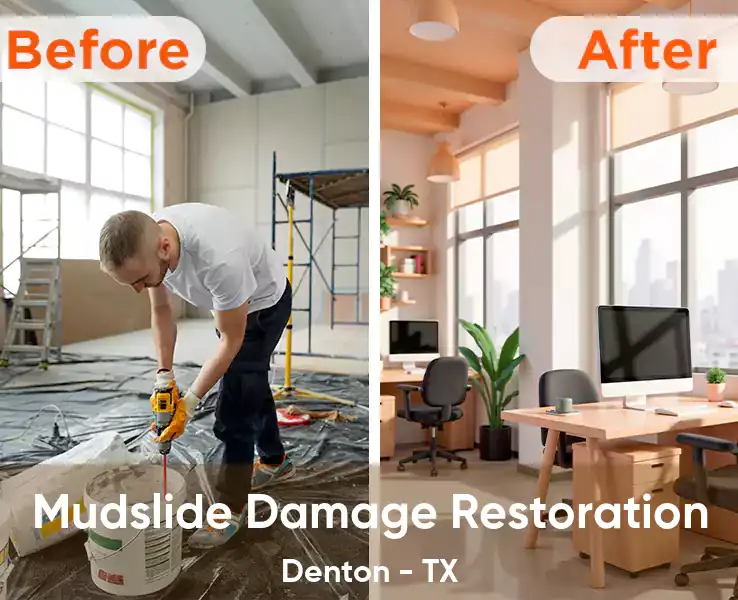  Mudslide Damage Restoration Denton - TX