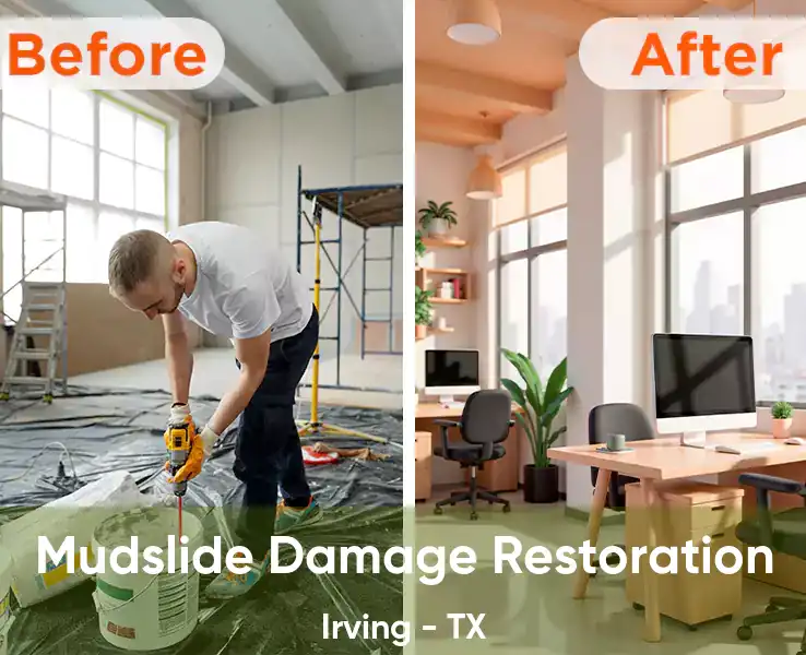  Mudslide Damage Restoration Irving - TX