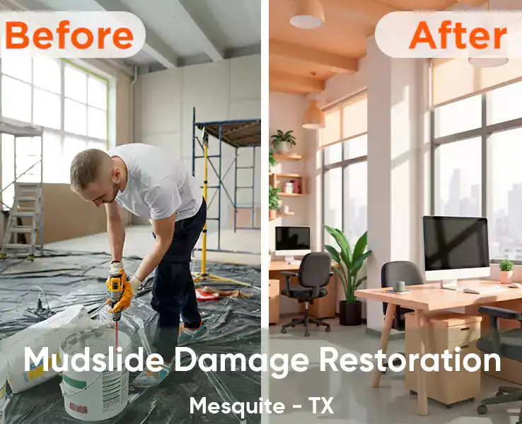  Mudslide Damage Restoration Mesquite - TX