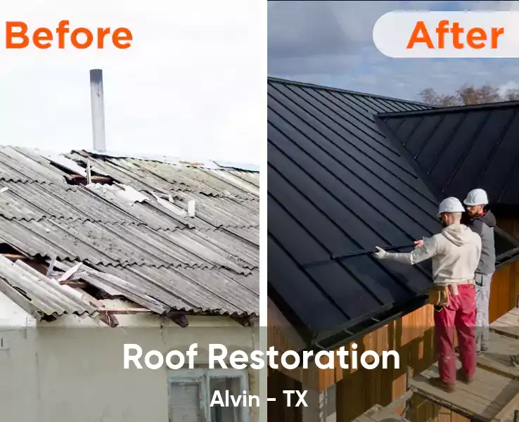  Roof Restoration Alvin - TX
