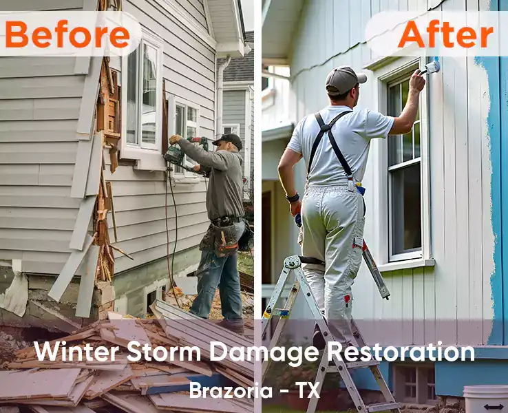  Winter Storm Damage Restoration Brazoria - TX