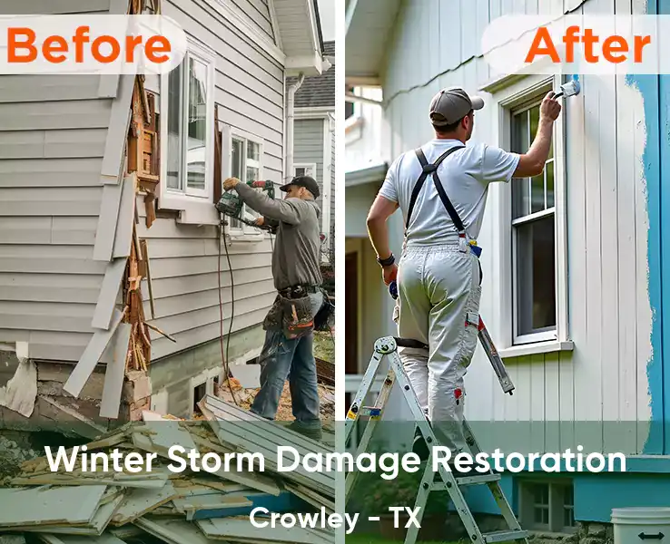  Winter Storm Damage Restoration Crowley - TX
