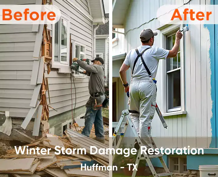  Winter Storm Damage Restoration Huffman - TX