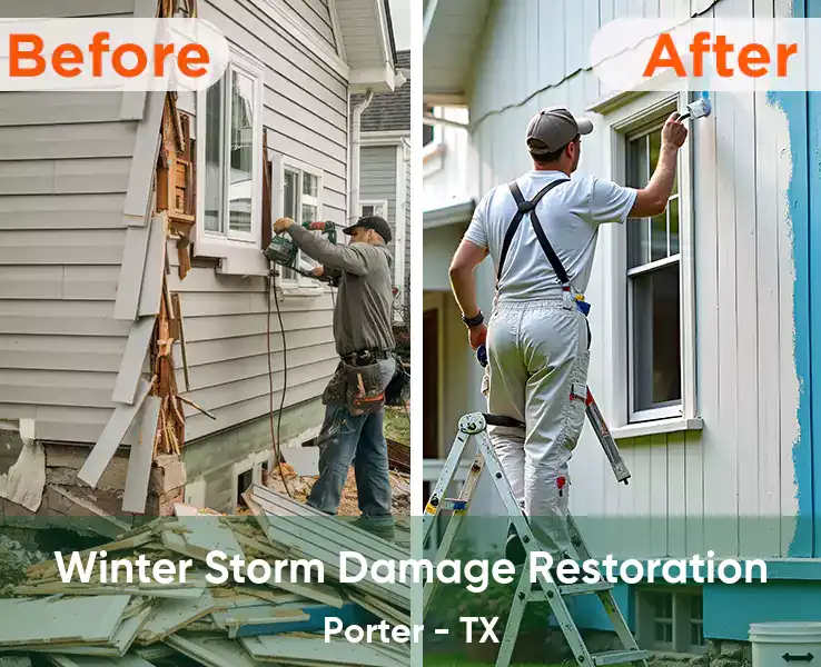  Winter Storm Damage Restoration Porter - TX