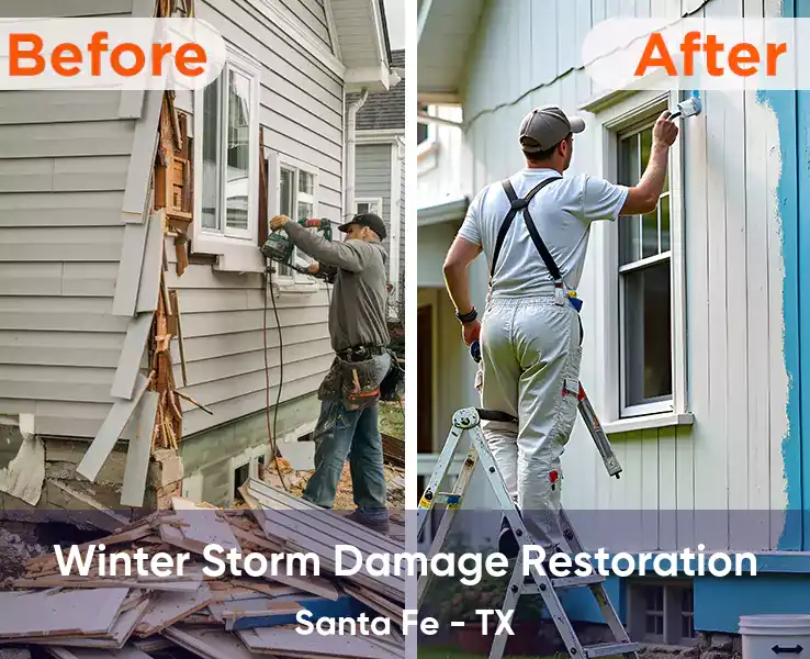  Winter Storm Damage Restoration Santa Fe - TX