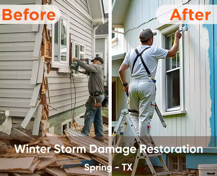  Winter Storm Damage Restoration Spring - TX