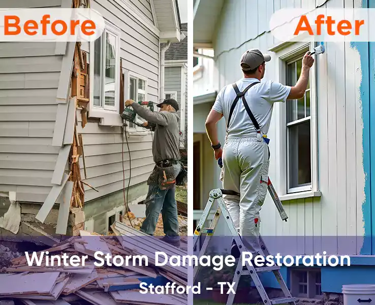  Winter Storm Damage Restoration Stafford - TX