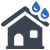 Storm and roof leak water damage